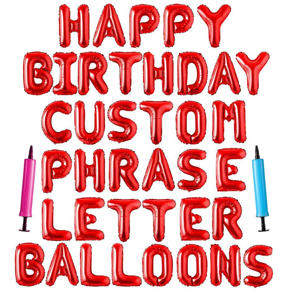 Banner Letter Balloons