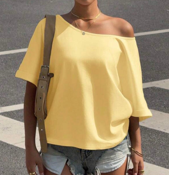 Oversized Off Shoulder Tee