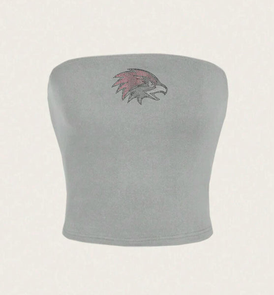 Rhinestone Logo Tube Top