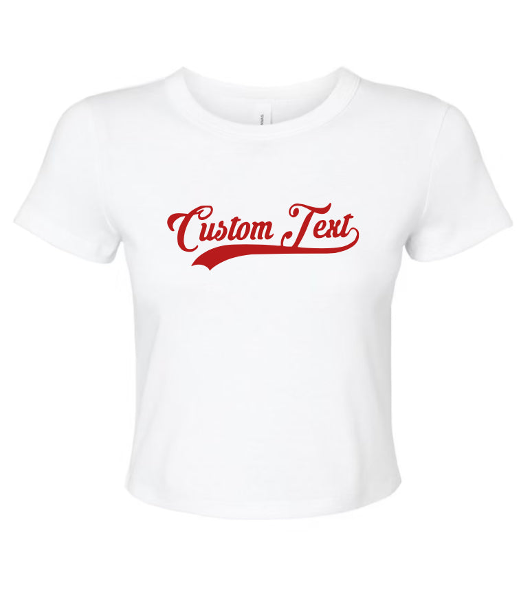 Underline Script Baby Tee