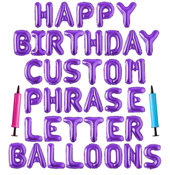 Banner Letter Balloons