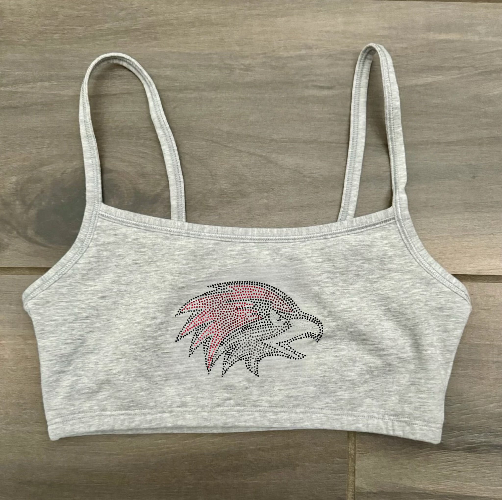 Rhinestone Cami Crop Top