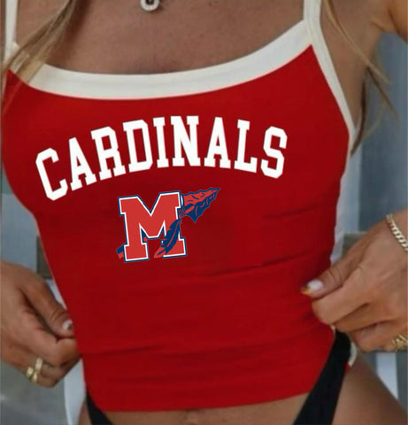Contrast Stitching Varsity Logo Tank
