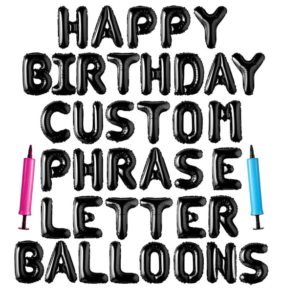 Banner Letter Balloons