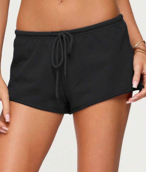 Drawstring Waist Mini Shorts