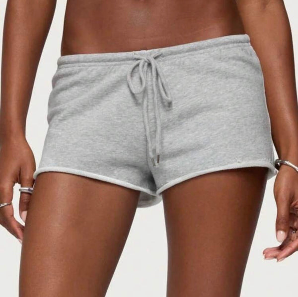 Drawstring Waist Mini Shorts