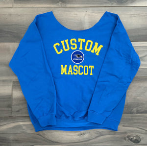 Varsity Off the Shoulder Crewneck