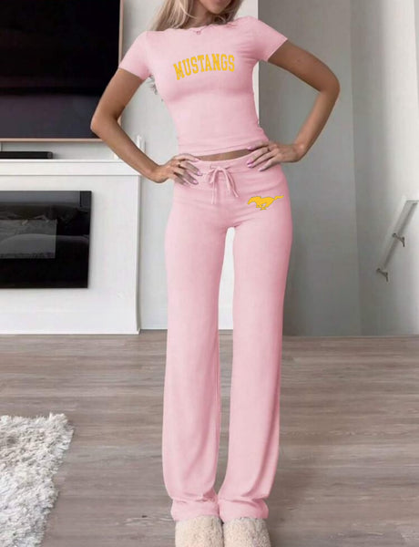 Baby Tee and Yoga Pants Set