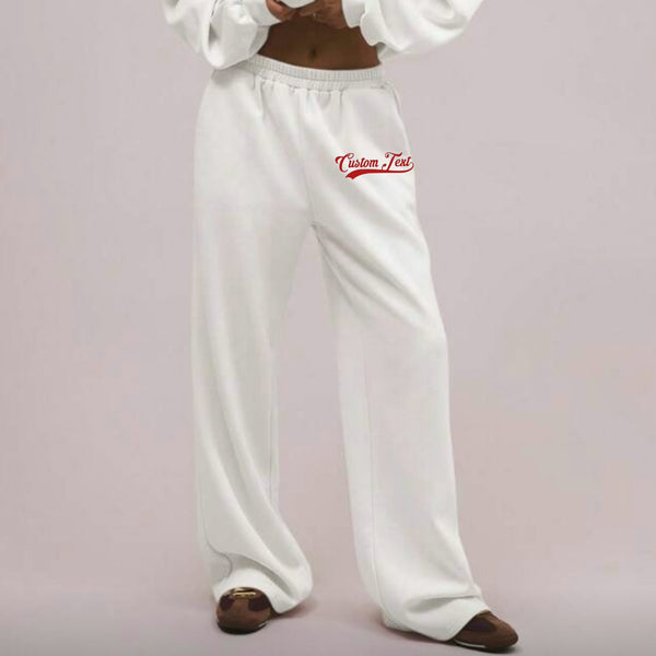 Underline Script Straight Leg Sweatpants