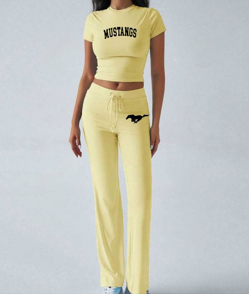 Baby Tee and Yoga Pants Set