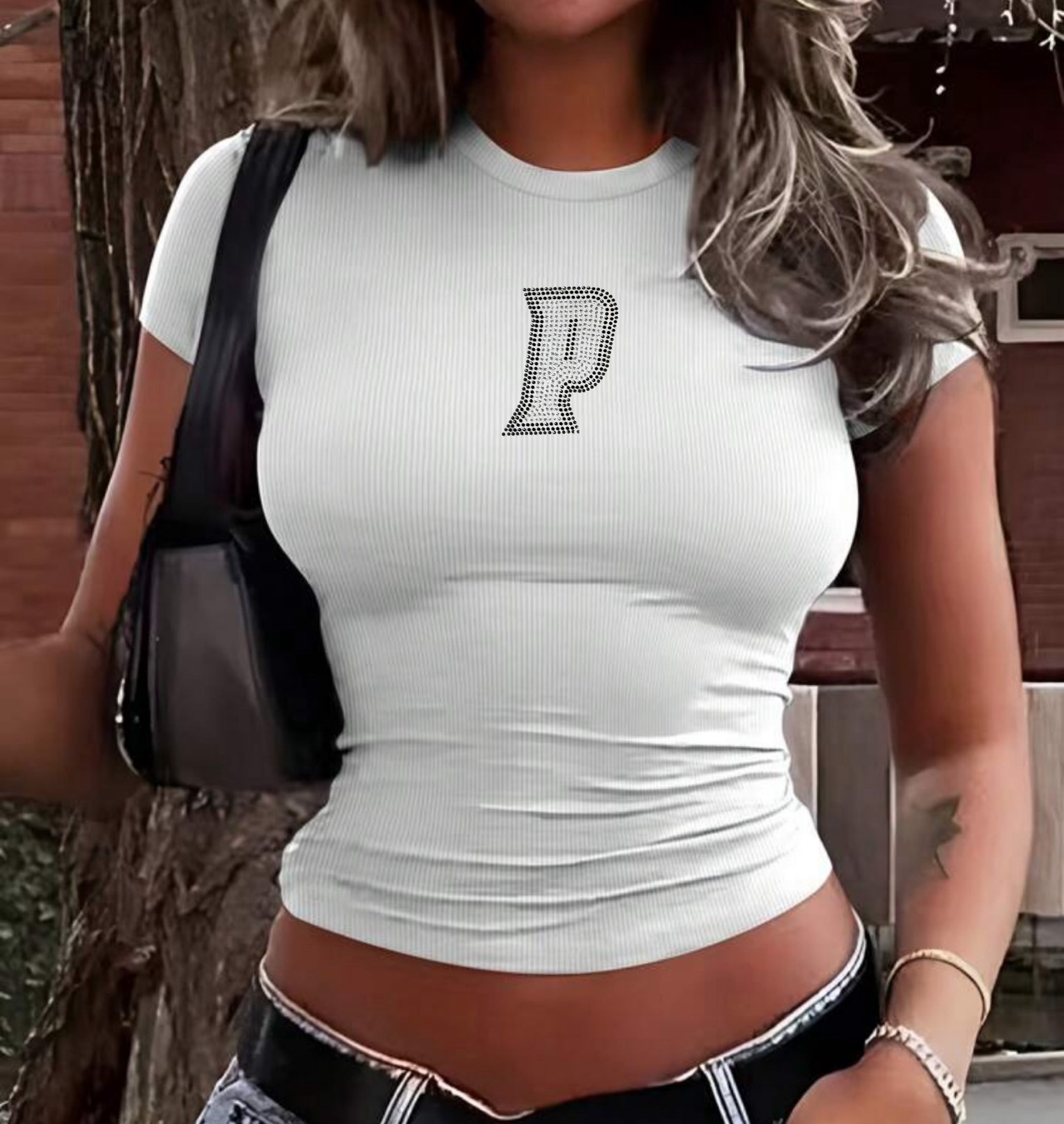 Rhinestone Logo Baby tee