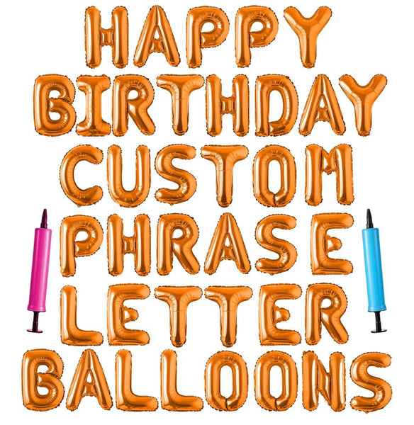Banner Letter Balloons