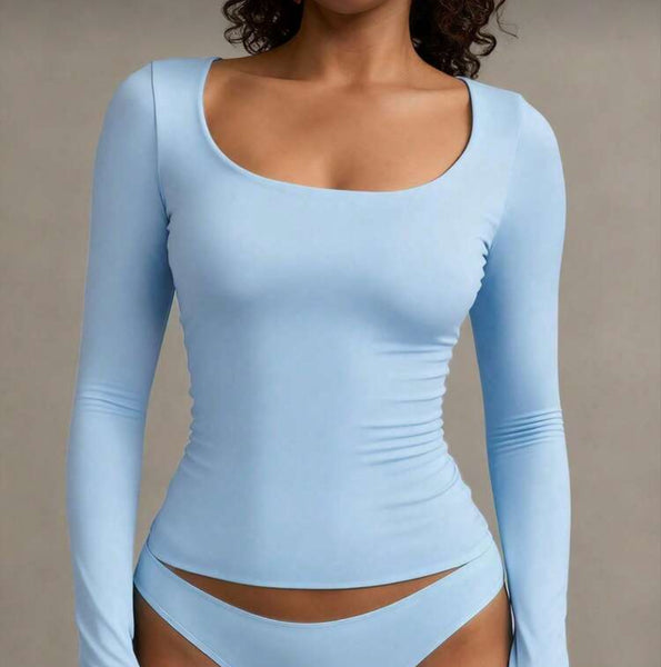 Buttery Square Neck Long Sleeve