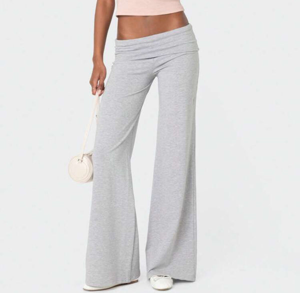 Sewn Patch Waistband Yoga Pants
