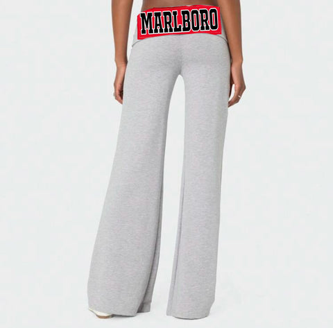 Sewn Patch Waistband Yoga Pants