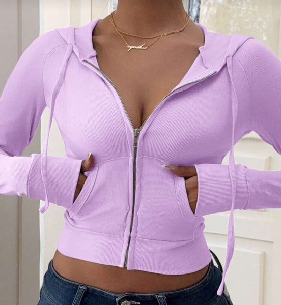 Fitted Zip Up Jacket