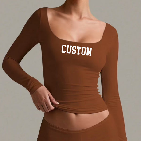 Buttery Square Neck Long Sleeve