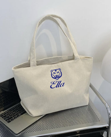 Corduroy Tote Bag