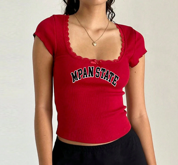 Lace Trim Baby Tee
