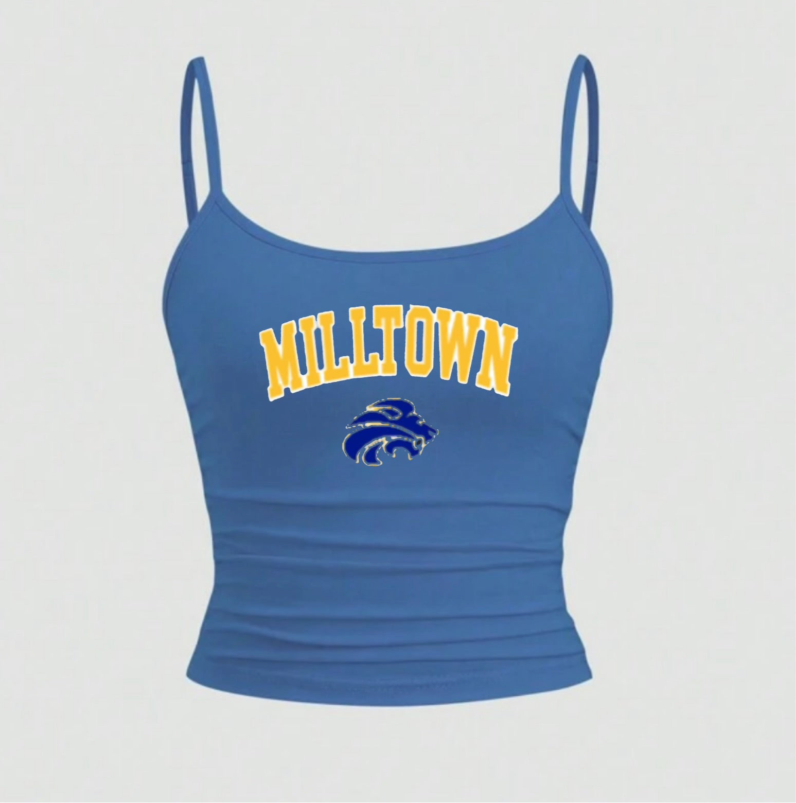 Skinny Strap Varsity Tank