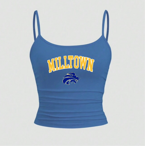 Skinny Strap Varsity Tank