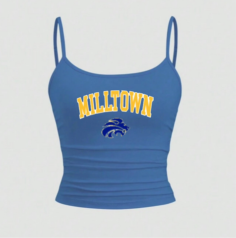Skinny Strap Varsity Tank