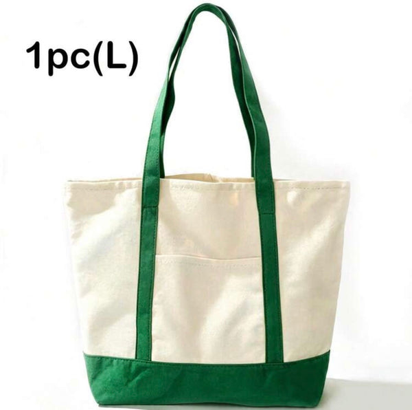 Contrast Strap Tote Bag