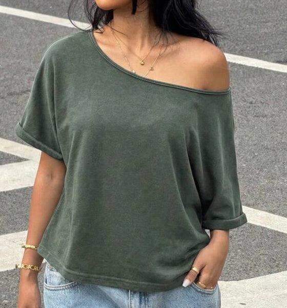 Oversized Off Shoulder Tee