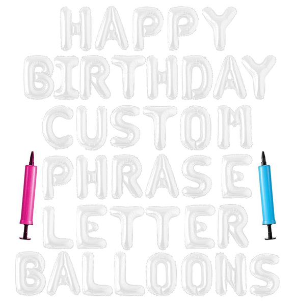 Banner Letter Balloons