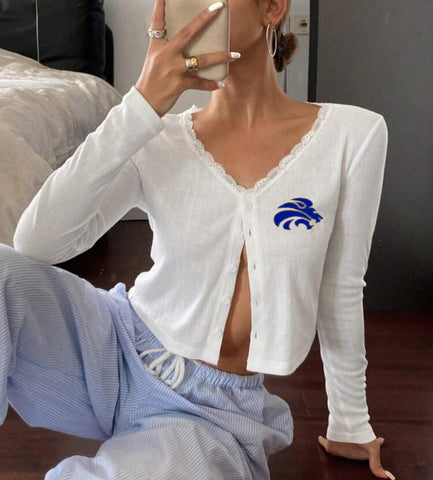 White Lacey Cardigan