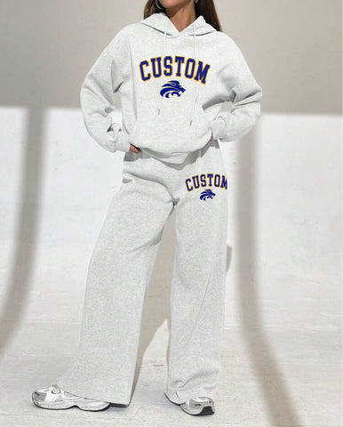 Varsity Sweatshirt and Sweatpants Set