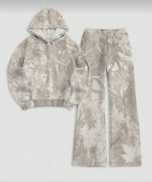 Camo Hoodie and Sweats Set