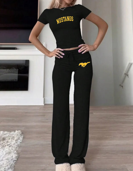 Baby Tee and Yoga Pants Set