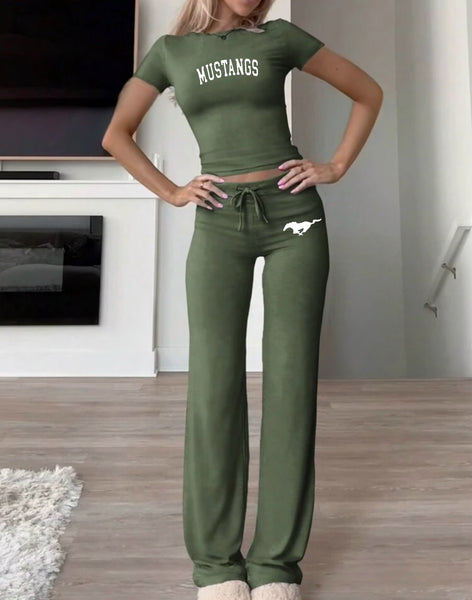 Baby Tee and Yoga Pants Set