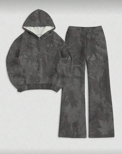 Camo Hoodie and Sweats Set
