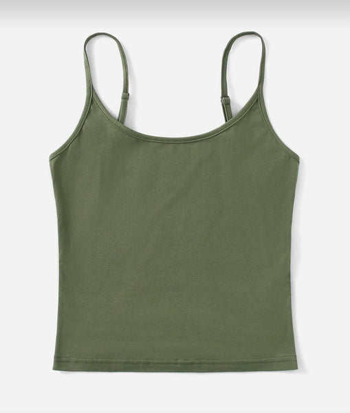 Oval Longer Skinny Strap Tank