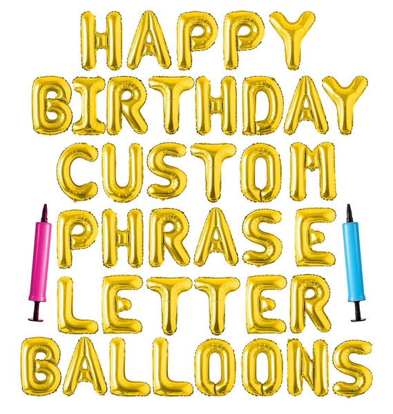 Banner Letter Balloons