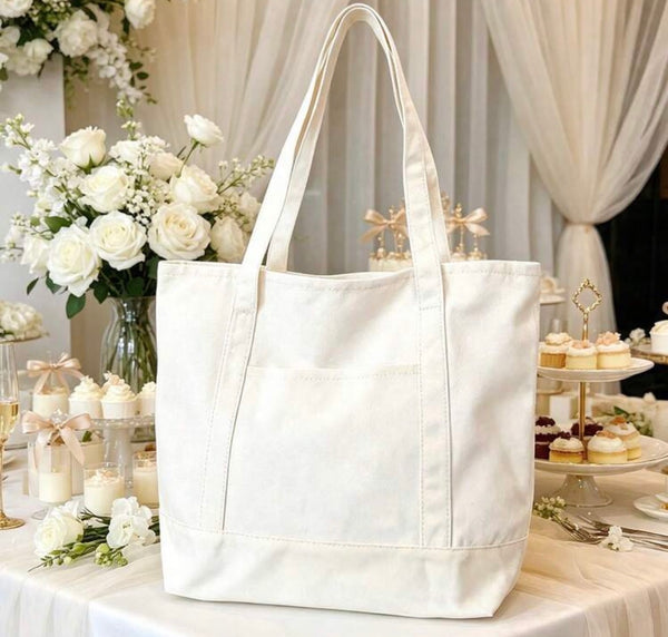 Contrast Strap Tote Bag