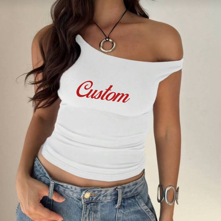 Stretchy Off Shoulder Crop Top