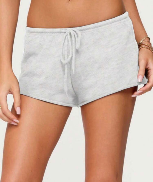 Drawstring Waist Mini Shorts