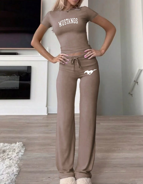 Baby Tee and Yoga Pants Set