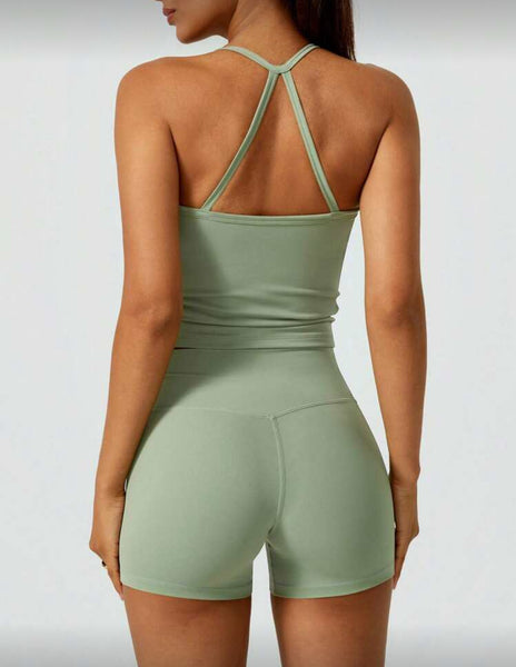 Workout Tank and Shorts Set