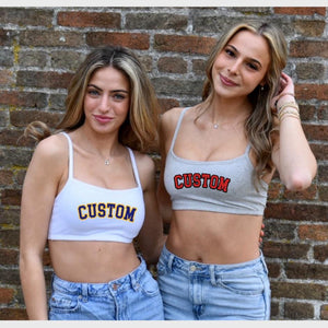 Varsity Bralette Cami Crop Top