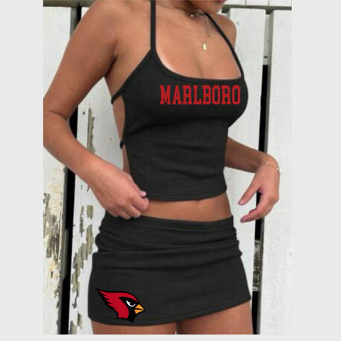 Crop Top and Mini Skirt Set