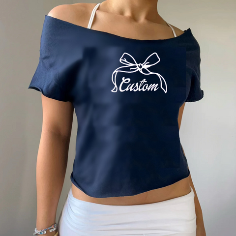Bow Off Shoulder Tee