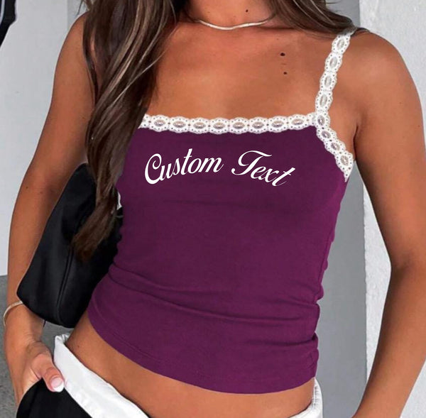 Lace Trim Tank