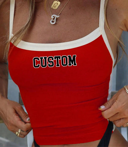 Contrast Stitching Tank