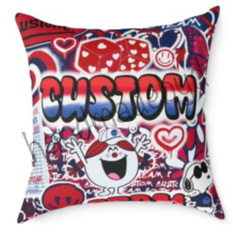 Spray Paint Pillow