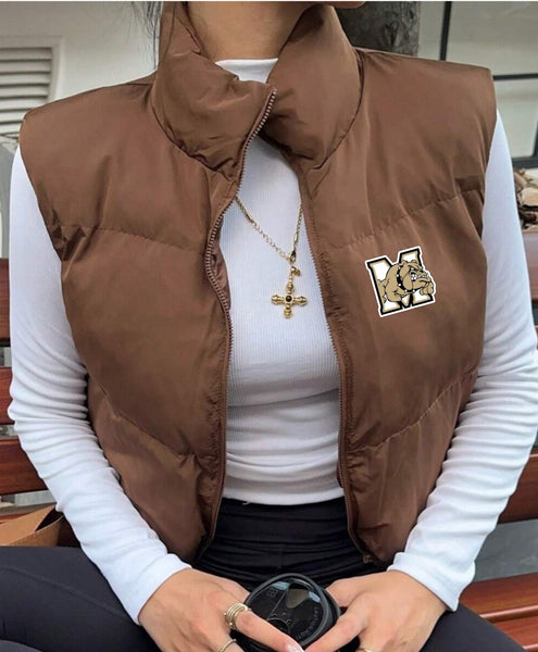 Crop Puffer Vest