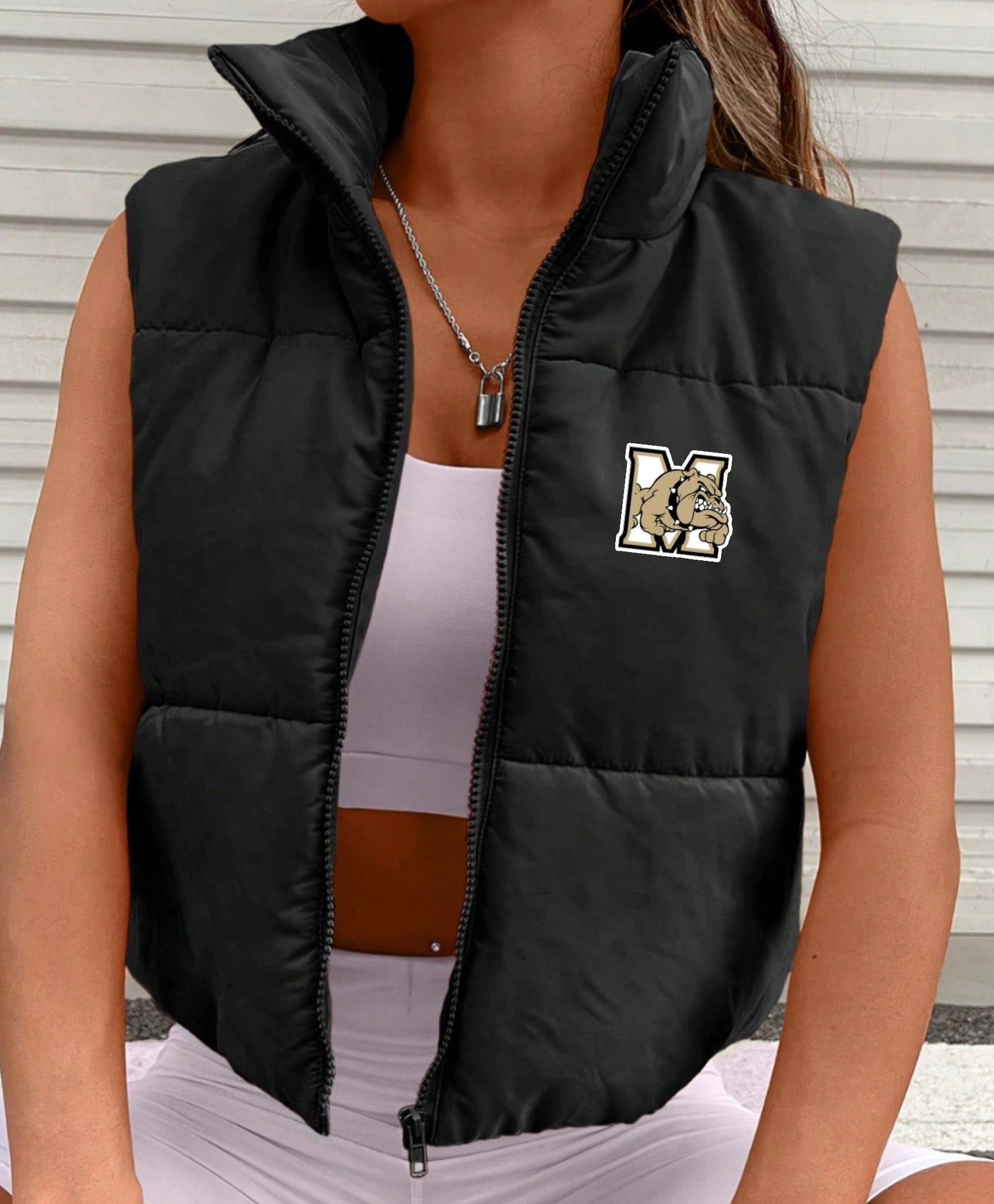 Crop Puffer Vest